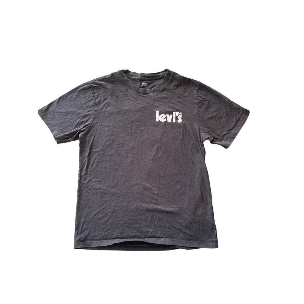 Levi’s Men’s Relaxed Fit Graphic Tee | Size Small | Swirl Checker Logo